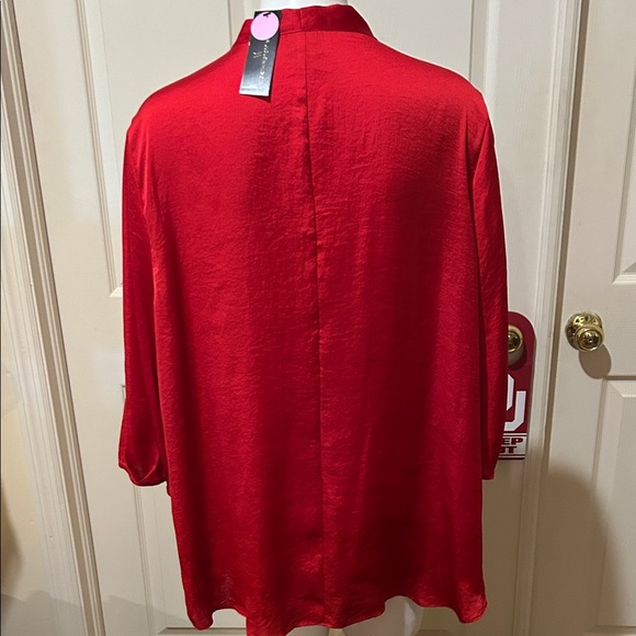 Worthington Vibrant Red Women's Blouse - Picture 7 of 11
